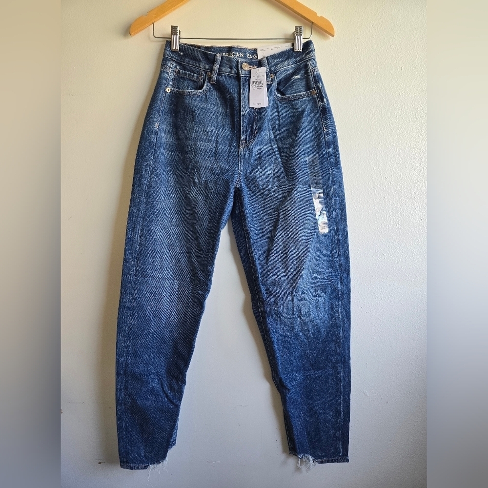 NWT! American Eagle, Relaxed Mom Jean On Dark Dreams, Multiple Sizes- NEW! - Picture 10 of 16
